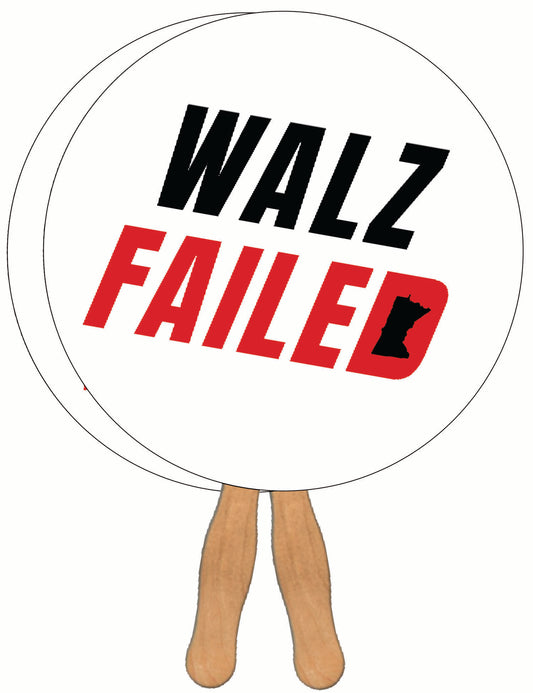 2 Walz Failed Minnesota Hand Fan