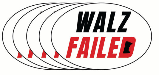 5 Walz Failed Minnesota Sticker