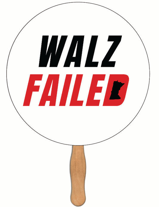 2 Walz Failed Minnesota Hand Fan